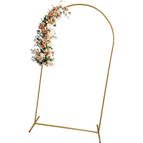 Metallbogen-Set, goldfarbener Eisenbogen, 0,8 x 1,8 m, für Partys, Feiertage und Hochzeiten (1/5)
