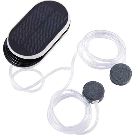 Pompe à eau aératrice portable à énergie solaire, adaptée aux systèmes hydroponiques, conception légère et silencieuse, convient aux aquariums, piscines et étangs. (1/5)