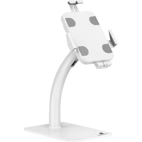 Maclean MC-468W Universal Tablet Stand Holder Lockable 7.9" - 11" Table or Wall Mounting Public Display Kiosk Sturdy Anti-Theft (1/5)