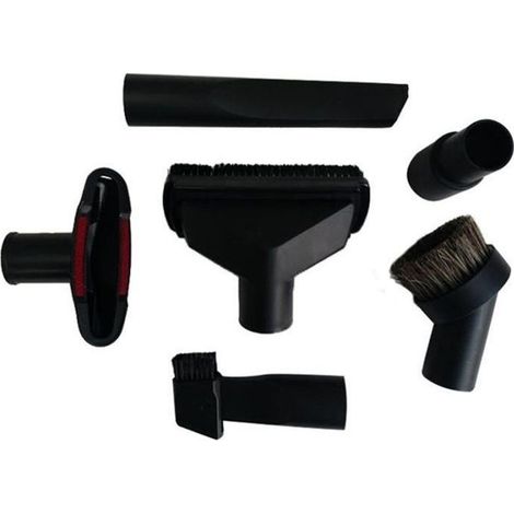 Accessoires pour aspirateur universel Trousse de nettoyage Outil de crevasse de buse de brosse pour le tuyau de 32mm et de 35mm 6pcs (1/4)