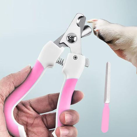 Coupe-ongles pour chat et chien, lame tranchante, avec protection de sécurité - Évitez de trop couper les griffes des animaux de compagnie (1/5)