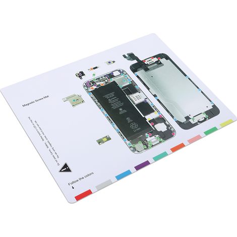 Tapis magnétique de mémorisation des vis de démontage pour iPhone 6 (1/5)