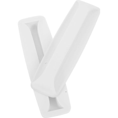 Poignées Autocollantes Blanches en PP 2 Pièces Design Moderne et Élégant Installation Facile, Résistantes à L'usure pour Portes et Tiroirs pour Usage Domestique (1/5)