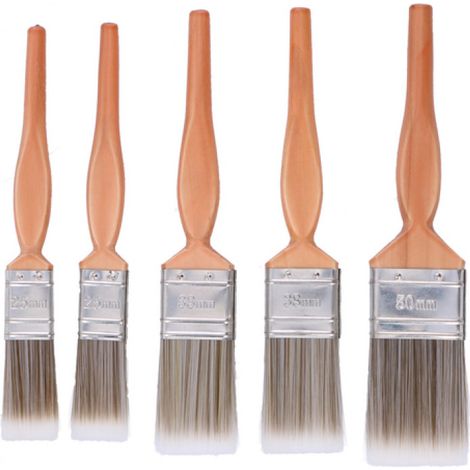 Pinsel Set 5-teilig 25-38-50mm mit Kunststoffborsten