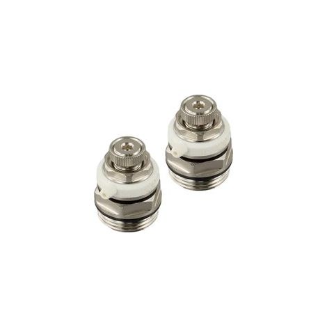 Lot de 2 soupapes de purge automatique de 1,9 cm pour radiateurs, valve d'aération auto-purgante compatible avec chaudières et systèmes de chauffage au sol (1/5)