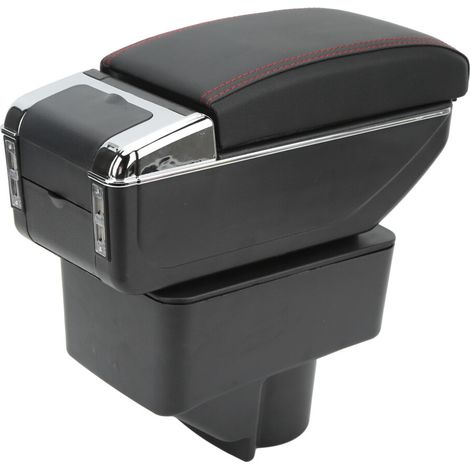 Il s'agit d'un boîtier d'accoudoir à double couche pour la Ford Fiesta 08-18, doté de 7 ports USB.