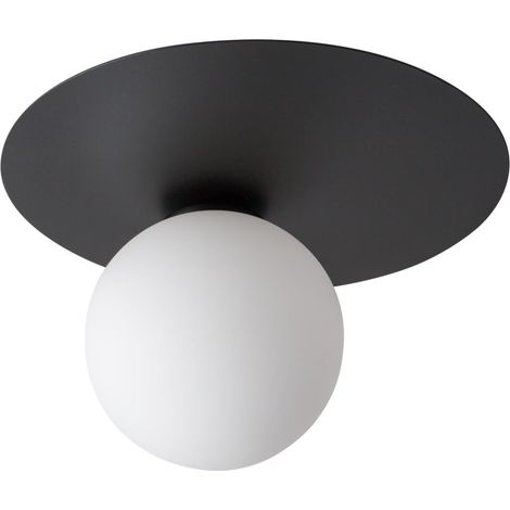 Plafoniera nera con sfera vetro Argon Sigma 1xG9 12W (1/3)