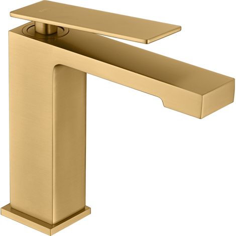 Monomando lavabo Pisa oro cepillado