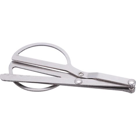Pince à feu pliante portable en acier inoxydable, accessoire pour réchaud de camping et de randonnée. (1/5)