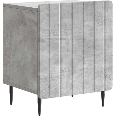Bedside Cabinet Concrete Grey 43 x 34.5 x 52 cm Engineered Wood vidaXL