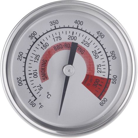 Thermomètre en acier inoxydable, thermomètre bimétallique Thermomètre industriel 300 degrés Celsius, tuyau de chaudière (1/5)