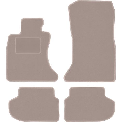 Alfombrillas de terciopelo para BMW 5 F10 FL xDrive berlina (2013-2017) beige (1/5)