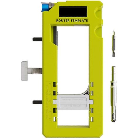 Gabarit pour charnières de porte, mortaiseuse pour charnières de porte, kit d'installation de charnières (1/4)