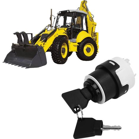 Zündschalter mit Schlüssel für JCB New Holland Perkins Case Manitou Merritt (OE: 85804674) (1/5)
