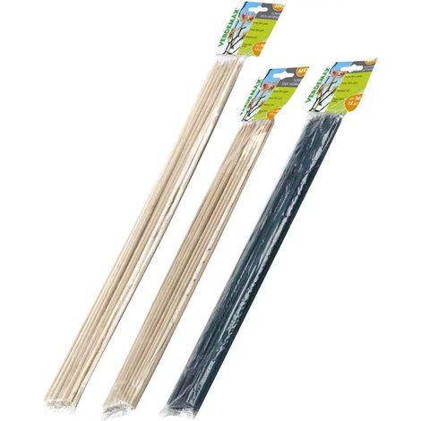 15 TUTORI IN BAMBOO VERDE FLOWER STICK H50CM VERDEMAX piante fiori