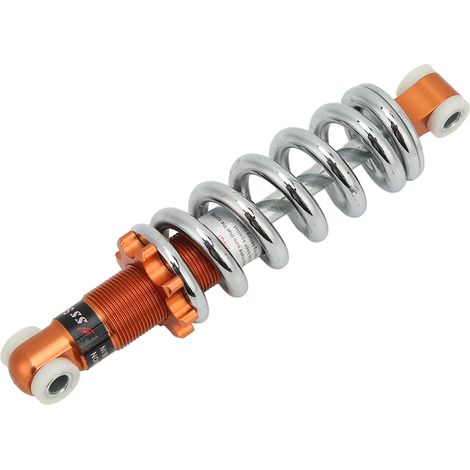 Support de Charge D'amortisseur de Moto, Universel 190 Millimètres 1200lbs Orange Amortisseur de Suspension Amortisseurs Réglables Pour Motos VTT Scooters Go Karts.
