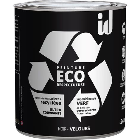 PEINTURE ECO RESPECTUEUSE VELOURS NOIR 2L - ID Paris (1/3)