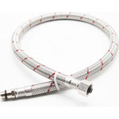 KLVGTIFS PU - Robinet G3/8 x M10 Tuyau de raccordement flexible Rallonge Tuyau d'alimentation pour robinet mitigeur de liaison longueur 600 mm (1/4)