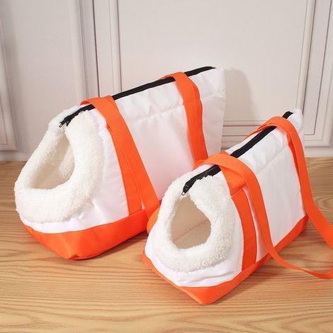Borsa trasportino portatile per cani, borsa da viaggio traspirante per animali domestici, borsetta per animali con tracolla regolabile, ideale per passeggiate e attività all'aperto. (1/4)