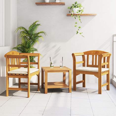 Maison Exclusive - Rosenbank Natur 68,5 x 46 x 82,5 cm Massivholz (1/5)