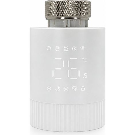 Vanne thermostatique intelligente Wi-Fi TRV006 pour radiateur, connexion directe et contrôle à distance (1/5)