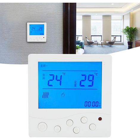 Digitales Thermostat 8802RH mit LCD-Anzeige, Temperaturregler für Warmwasserbereitung, Einstellbereich 5 °C/45 °C, 220 V Wechselstrom (1/5)