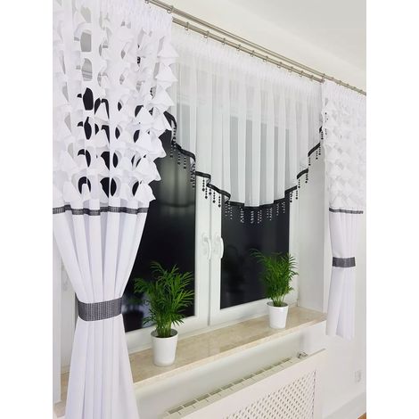 Set per finestra con pannello, tenda pronta (1/5)