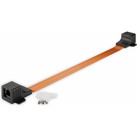 GOOBAY RJ-45 Fensterdurchführung Ultra Slim, 25 cm