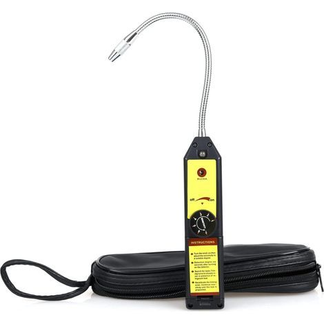 Kältemittel-Lecksuchgerät – Für R22, R134A, R404A, R410A und alle halogenierten Kältemittel – Akustische und optische Anzeige – Stufenlos einstellbare Empfindlichkeit – 1 Stück (1/5)