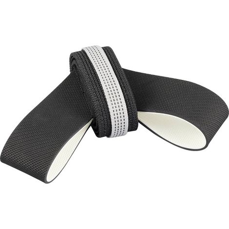 TRU COMPONENTS Tacco di terra ESD 1 pz. Nero Chiusura elastica in velcro, cintura argento, nero Sacchetto (1/5)