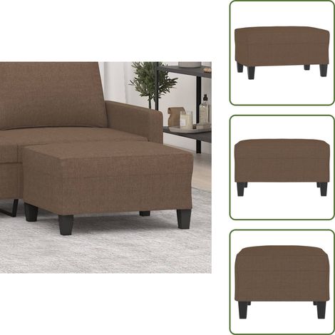 Sofa-Fußhocker - vidaXL Fußhocker Braun 70x55x41 cm Stoff - Relaxhocker (1/5)