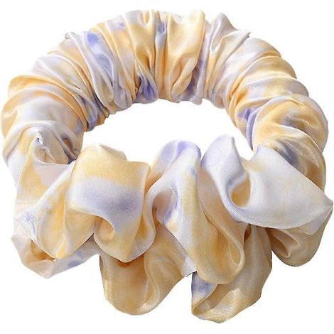 Bandeau à boucler soi-même, sans chaleur, réutilisable, effet longue durée, rouleaux ruban, pour des boucles faciles à réaliser même en dormant.-Yellow