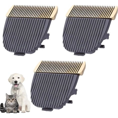 3 Pièces Lame de tondeuse professionnelle pour animal domestique  Lame de rechange amovible  Accessoire pour Baorun P2/P3 (1/5)
