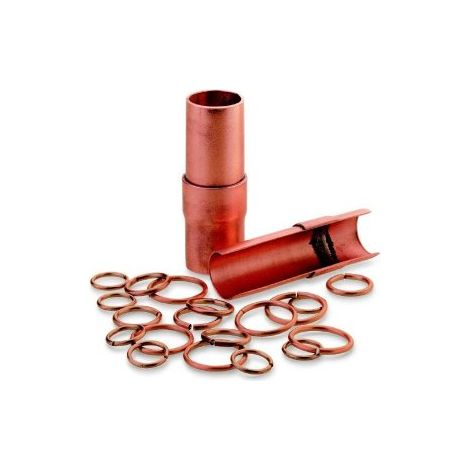 Rothenberger – Lot de 20 bagues de soudage cuivre/phosphore Ø 14 mm – Pour applications sanitaires et chauffage – Température de fusion 810°C