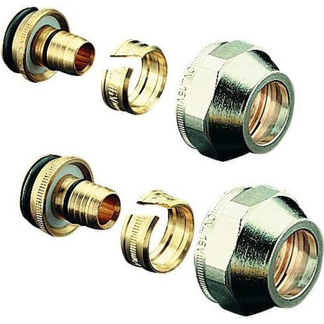OVENTROP Racor de compresión Cofit S 14 x 2,0 mm x G 3/4 ÜM, niquelado, doble, 1507934