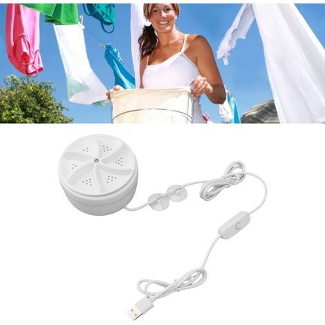 Mini Ultrasonic Washing Machine by Mano 60W USB Portable Turbine Laundry Tub (1/5)