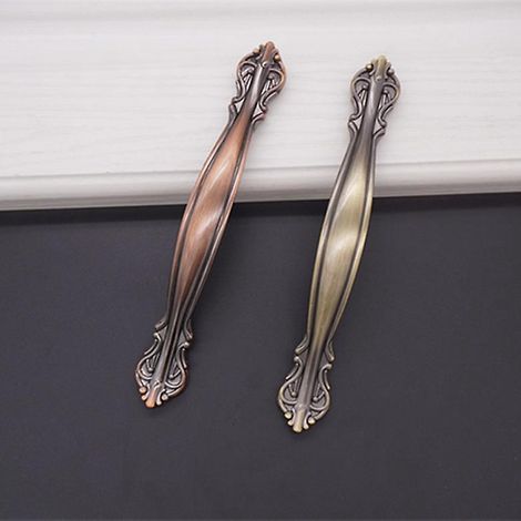 4pcs Poignes De Tiroir Boutons De Porte Tirette D'armoires De Tiroir Tirette De Traction De Cuisine-laiton Antique 2 Pices Par Couleur (1/5)