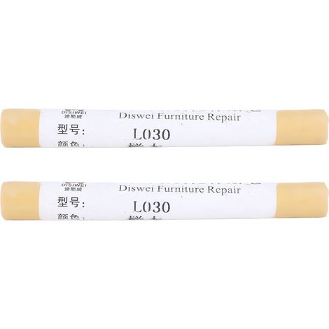 Lot de 2 crayons de réparation pour meubles et sols, pour retouches de peinture, en bois composite (hêtre). (1/5)
