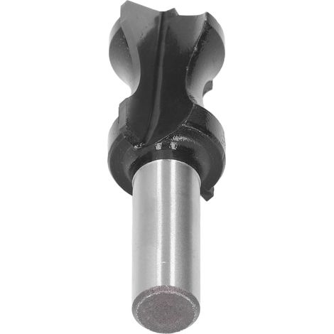 Fraise à rainurer 1/2" queue ronde pour bois, outil de coupe défonceuse noir bricolage (1/5)