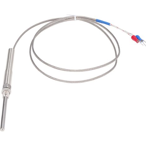 Capteur de température à thermocouple de type K BERM, 0-400 °C, sonde de 50 mm, câble de 1 mètre (1/5)