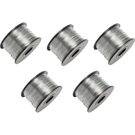 Filo di rinforzo per legature, lunghezza 110 m, materiale antiossidante, 5 pezzi (1/2)