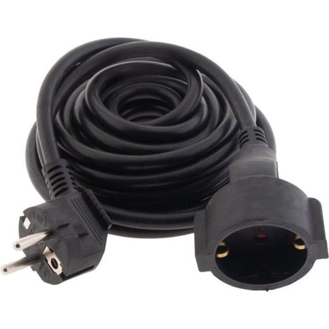 Bardusch - Rallonge HO5VV-F 3G1,5mm² 5m - noir - Zenitech (1/4)