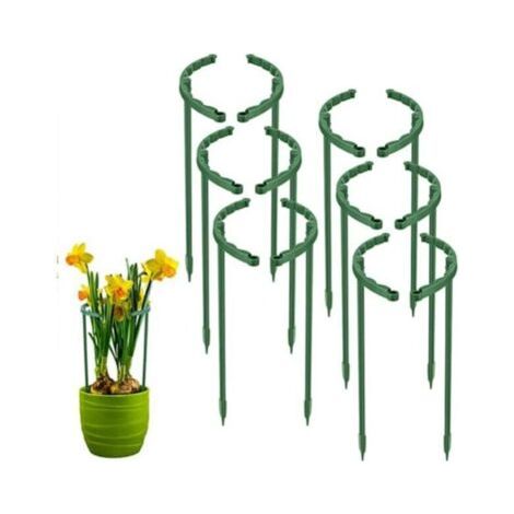Pflanzenstützen – 45 cm, Rankhilfe für Kletterpflanzen, Rankhilfe für Pflanzenkäfige, Kartoffelstütze, halbrunde Pflanzenstütze FLITI