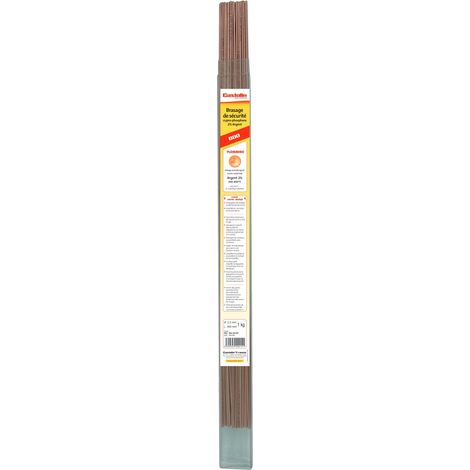 Castolin – Baguette brasure cupro-phosphore 2% argent 800 Ø2mm – Brasure autodécapante pour métaux cuivreux – 1Kg