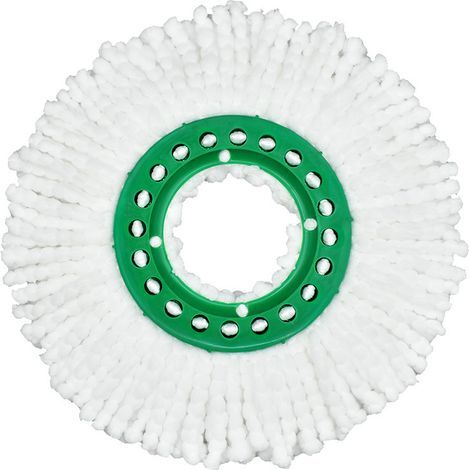 Testina di ricambio riutilizzabile per mocio rotante Libman Tornado. Testine di ricambio in microfibra spessa per il mocio rotante Libman Tornado, facili da sostituire e lavabili in lavatrice. (1/5)