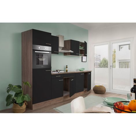 Cucina Blocco Cucina Blocco Cucina Rovere York Nero Oliver 270 cm Respecta (1/4)
