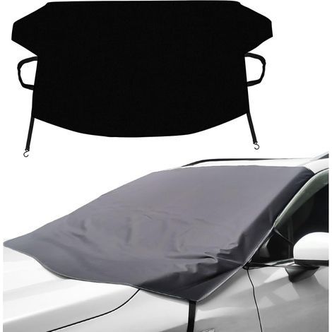 Couverture Pare-Brise Voiture, Bache de Protection Hiver pour Véhicules, Protege Pare Brise Givre et Fenetre Avant, Contre Neige, Gel, Soleil et Poussière, pour Plupart des VéHicules (1/4)