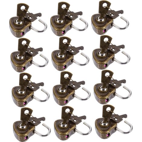 cadenas en forme de c ur antirouille avec cl cadenas en fer (1/5)