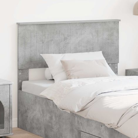 Tête de lit-Panneau de lit Gris béton 100 cm Bois d'ingénierie 564339 (1/5)