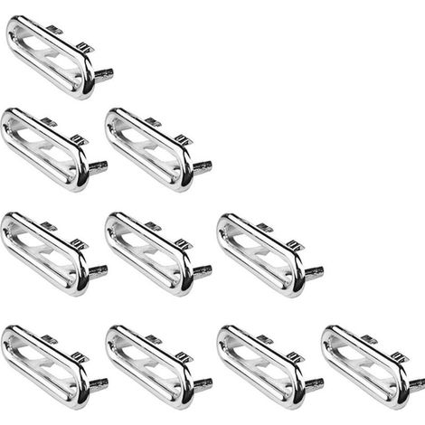 Sink Overflow Ring, Kitchen Sink Decoration, Overflow Ring, Silver Overflow Hole, Round Hole Overflow Cover (10 Pack Oval Rings) (1/5)
